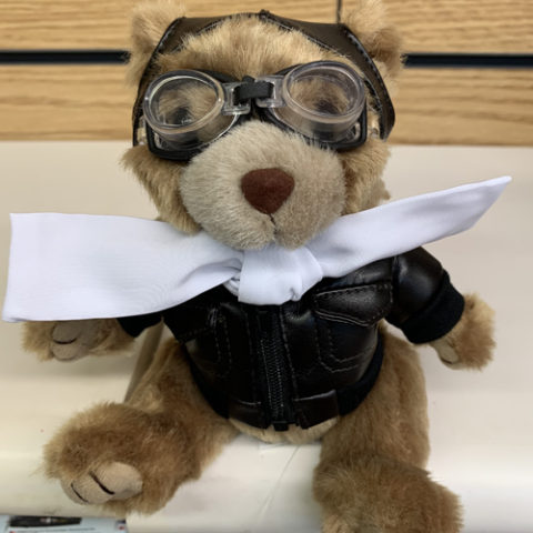 aviator teddy bear